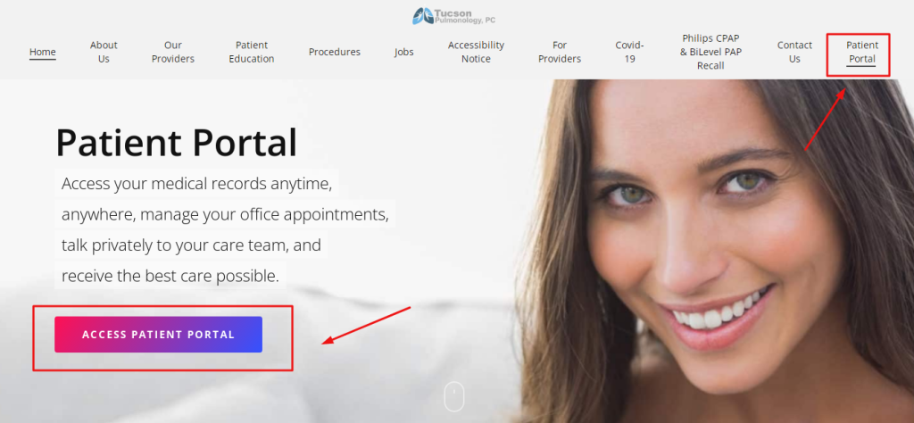 Tucson Pulmonology Patient Portal