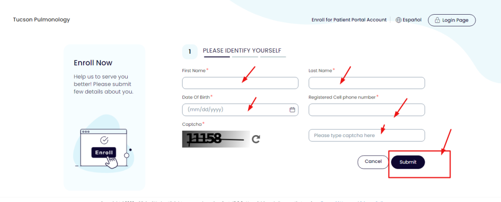 Tucson Pulmonology Patient Portal